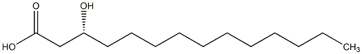 (R)-(-)-3-羟基十四烷酸结构式