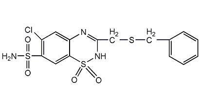 苄噻嗪结构式