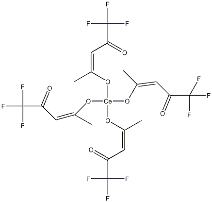 四氟乙酰丙酮化铈(III)结构式