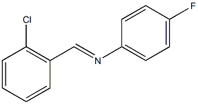 N-(2-氯苯亚甲基)-4-氟苯胺结构式