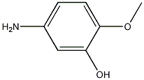 5-氨基-2-甲氧基苯酚结构式