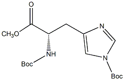 N(α), N-(im)-二-Boc-L-组氨酸甲酯结构式