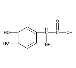 3,4-二羟基苯基甘氨酸结构式