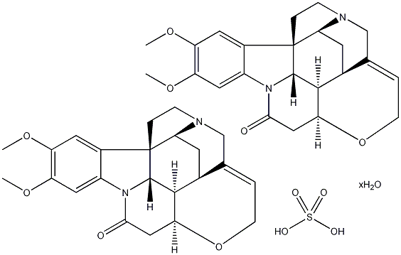 马钱子碱硫酸盐水合物结构式