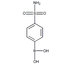 4-(氨基磺酰基)苯硼酸结构式