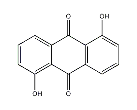 1,5-二羟基蒽醌结构式