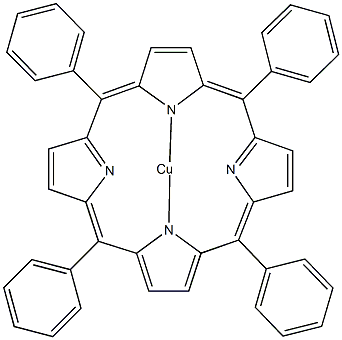 5,10,15,20-四苯基-21H,23H-卟吩铜(II)结构式
