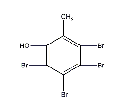 3,4,5,6-四溴邻甲酚结构式