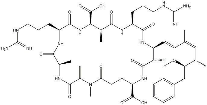 微囊藻毒素RR结构式