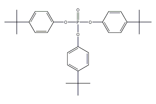 三(4-叔丁基苯)磷酸盐结构式