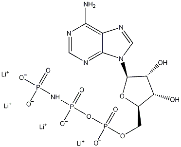 腺苷酰基亚胺二磷酸四锂盐结构式