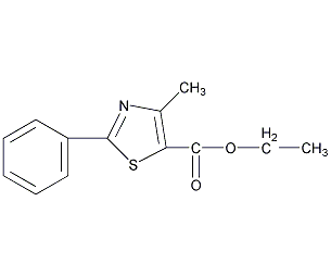 4-甲基-2-苯基-1,3-噻唑-5-羧酸乙酯结构式