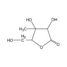 3-甲基-2,3,5-三羟基-4-戊内酯结构式