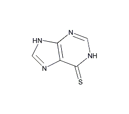 6-巯基嘌呤结构式