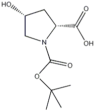 N-BOC-cis-4-羟基-D-脯氨酸结构式