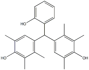 4,4'-(2-羟基亚苄基)二(2,3,6-三甲基苯酚)结构式