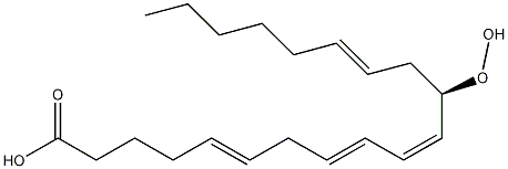 12-(S)-过氧化氢-5Z,8Z,10E,14Z-二十碳四烯酸结构式
