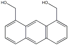 1,8-双(羟甲基)蒽结构式