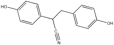 2,3-双(4-羟苯基)丙腈结构式