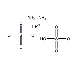 硫酸亚铁铵六水结构式