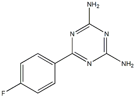 2,4-二氨基-6-(4-氟苯基)-1,3,5-三嗪结构式