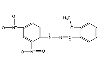 2-甲氧基苯甲醛-2,4-二硝基苯腙结构式