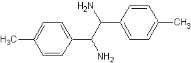 内消旋-1,2-双(对甲苯基)乙二胺结构式