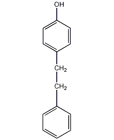 4-(2-苯基乙基)苯酚结构式