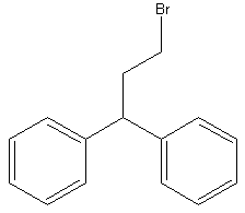 1-溴-3,3-二苯基丙烷结构式