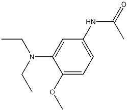 3'-(二乙氨基)-4'-甲氧基N乙酰苯胺结构式
