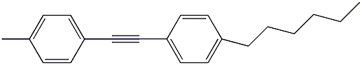 1-已基-4-[(4-甲基苯基)乙炔]苯结构式