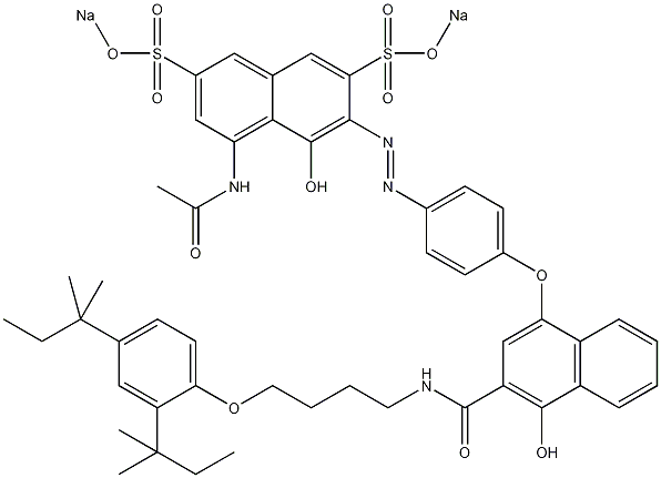 5-乙酰胺-3-[4-[3-[4-(2,4-二叔苯基结构式