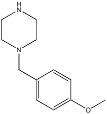 1-(4-甲氧苄基)哌嗪结构式