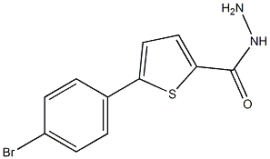 5-(4-溴苯基)噻吩-2-羧酰肼结构式