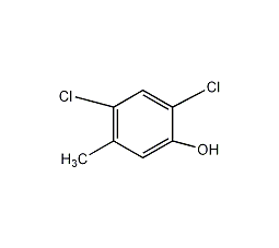 2,4-二氯-5-甲基苯酚结构式