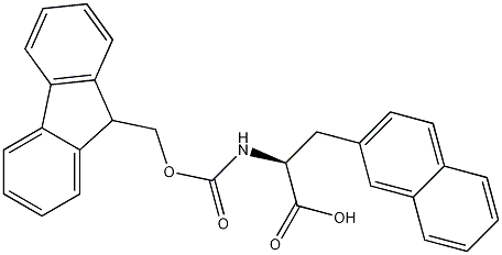 N-芴甲氧羰基-3-(2-萘基)-L-丙氨酸结构式