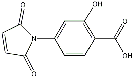 N-(4-羧基-3-羟基苯)顺丁烯二酰亚胺结构式