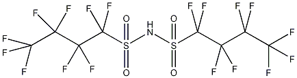 双(1,1,2,2,3,3,4,4,4-九氟-1-丁烷磺酰胺)二酰亚胺结构式