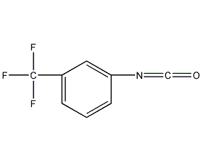 3-(三氟甲基)异氰酸苯酯结构式