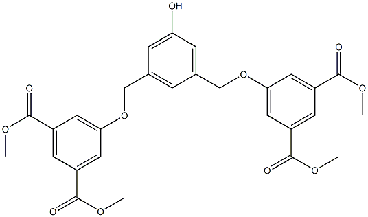 3,5-双[3,5-双(甲氧羧基)苯甲氧基]苯酚结构式