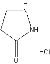 3-吡唑烷酮盐酸盐结构式