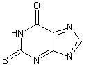 2-硫代黄嘌呤结构式