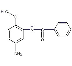 N-(5-氨基-2-甲氧基)苯甲酰胺结构式