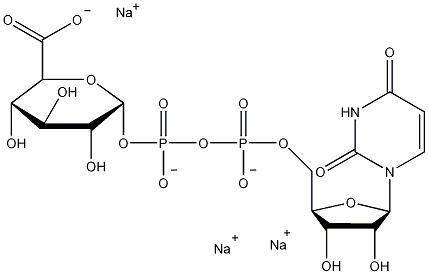 UDP-葡萄醛酸三钠盐结构式