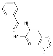 Nα-苯甲酰-L-组氨酸结构式
