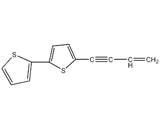 5-(3-丁烯-1-炔基)-2,2'-噻吩结构式