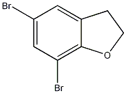 5,7-二溴-2,3-二氢苯并呋喃结构式