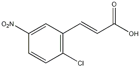2-氯-5-硝基肉桂酸结构式