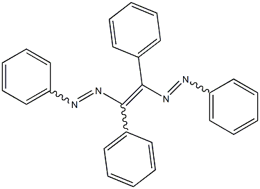 α,β-二(苯偶氮基)芪混合物结构式