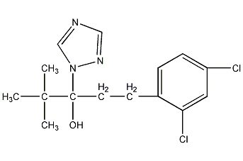 苄氯三唑醇结构式